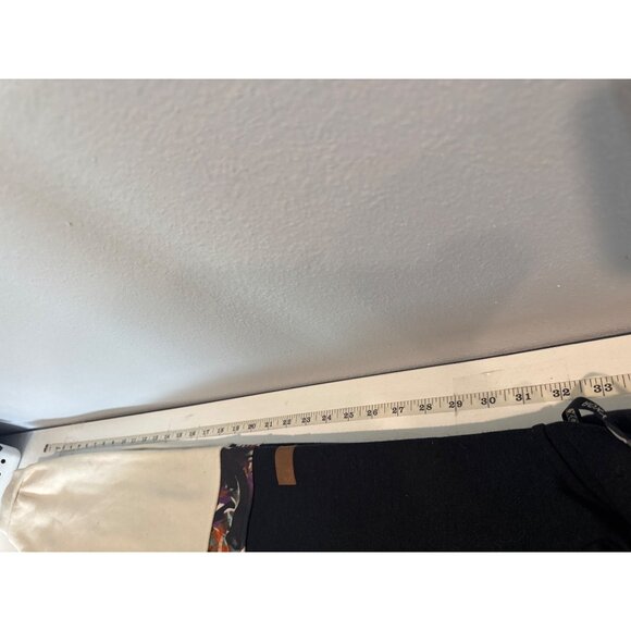 Roxy Womens Hoodie Sz XL Liberty Fleece Snowboarding Black/Beige Floral Beachy - Picture 11 of 13